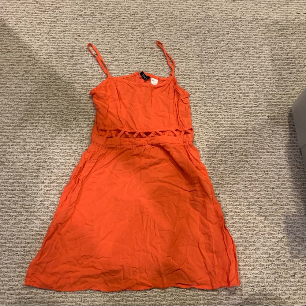 H&M Vibrant Orange Mini Dress